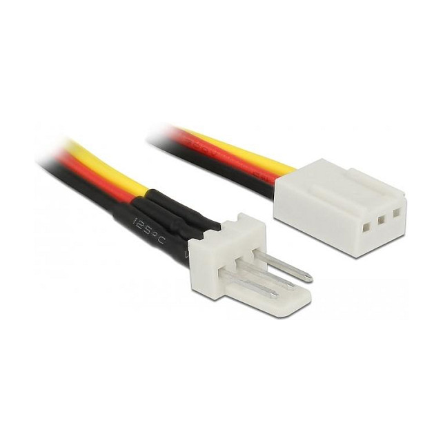 Kabel za napajanje ventilatora DELOCK 85753 (3-pinski M > 3-pinski Ž, 30 cm)