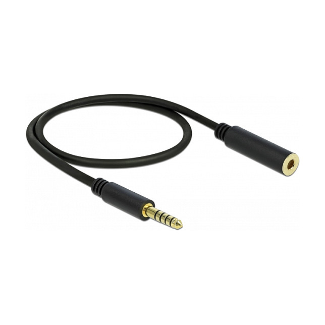 Audio produžni kabel DELOCK 4.4 mm 5-pinski (M/Ž, 0.5 m, pozlaćeni kontakti)