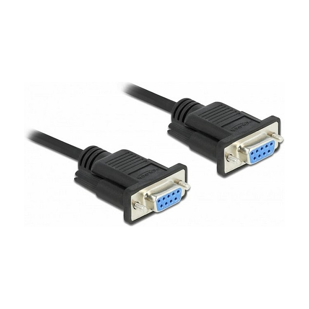 Serijski kabel DELOCK 86608 Null Modem (RS-232, D-Sub9 Ž/Ž, 1 m)