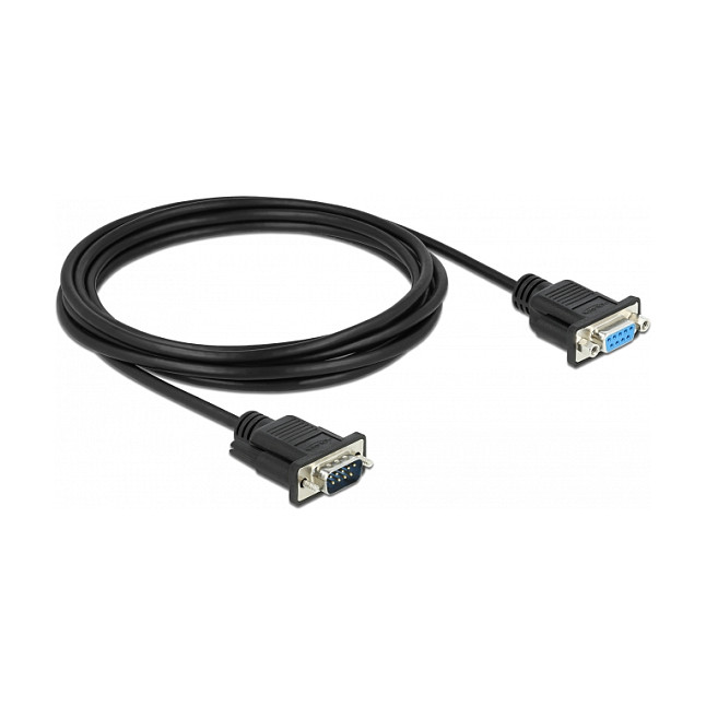 Serijski Null Modem kabel DELOCK D-Sub9 M/Ž (RS-232, 3 m, usko kućište)