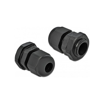 Kabelska uvodnica DELOCK PG9 (IP68, za kabele 4-8 mm, 10 komada, crna)-1