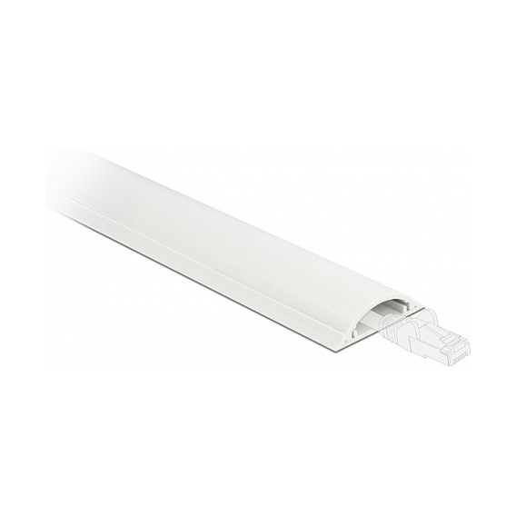 Kanalica za kabele DELOCK samoljepljiva 70 x 20 mm (1 m, bijela)-0