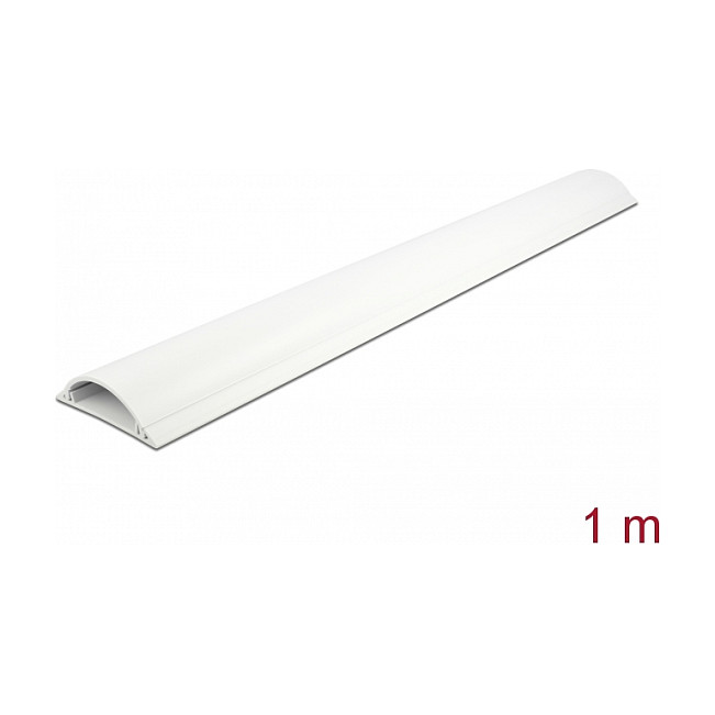 Kanalica za kabele DELOCK samoljepljiva 70 x 20 mm (1 m, bijela)-1