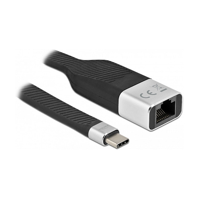 USB-C na LAN adapter DELOCK FPC Flat Cable 86936 (Gigabit, 1000 Mbps, 15 cm)-1