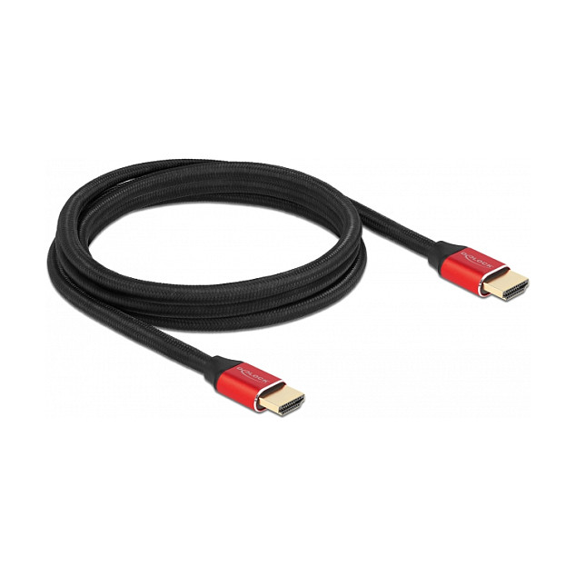 HDMI kabel DELOCK 85774 Ultra High Speed (8K 60Hz, 48 Gbps, 2m, crveni)