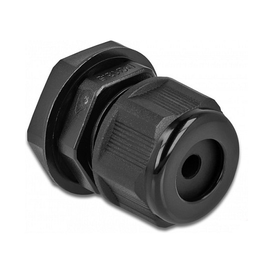 Uvodnica za kabel DELOCK PG13.5 (za okrugli kabel, crna, 2 komada)-0