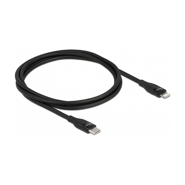 USB-C na Lightning kabel DELOCK 86637 (1m, MFi certificiran, crni)-0