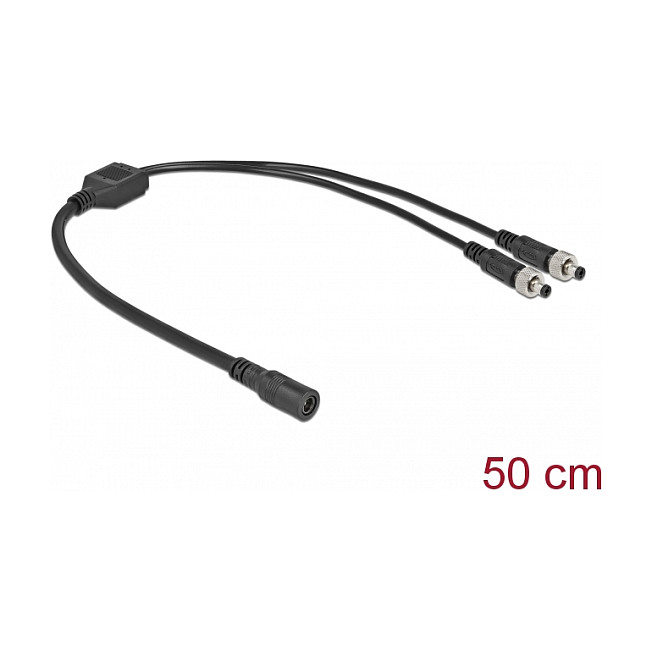 DC razdjelni kabel DELOCK 86571 (5.5 x 2.1 mm, 1x ženski na 2x muški, 30 cm)-0