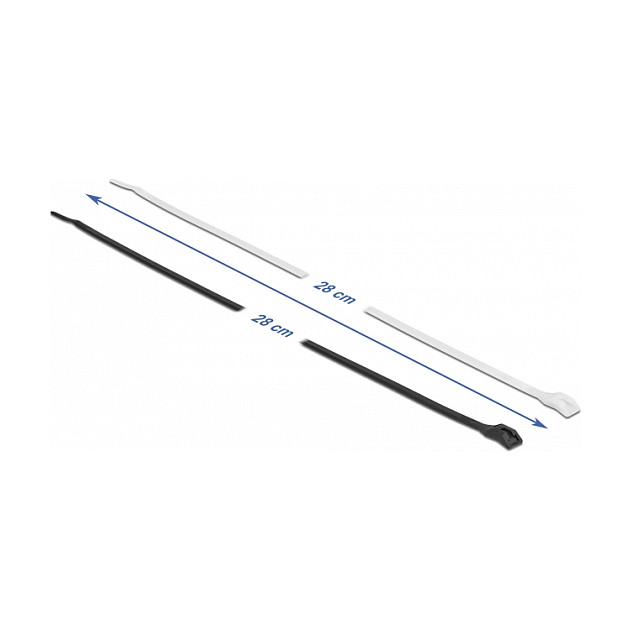 Vezice za kablove DELOCK 280 x 3.6 mm (100 kom, crne, plosnata glava)-3