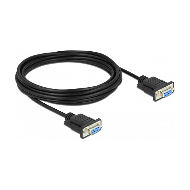 RS-232 Null Modem kabel DELOCK 87784 (D-Sub9 Ž/Ž, 5 m, usko kućište)-0