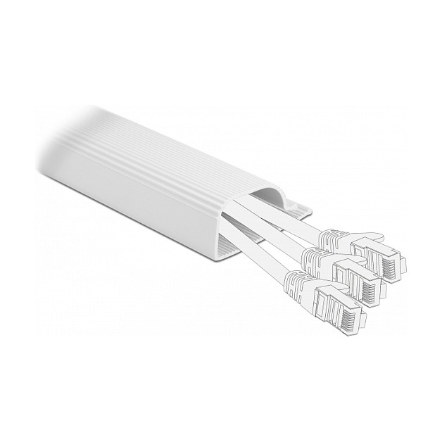 Kanalica za kablove DELOCK 20885 za ispod stola (400 x 63 x 28 mm, 2 kom, bijela)-1