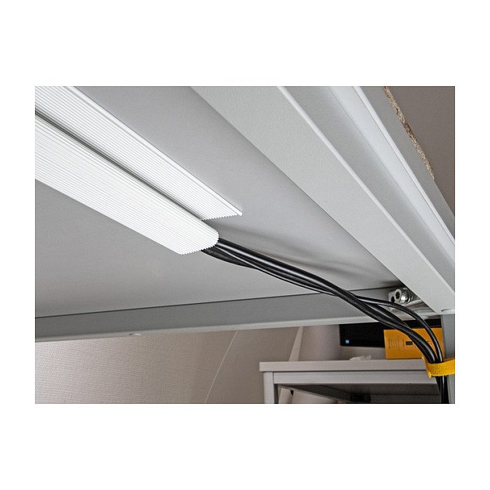 Kanalica za kablove DELOCK 20885 za ispod stola (400 x 63 x 28 mm, 2 kom, bijela)-2