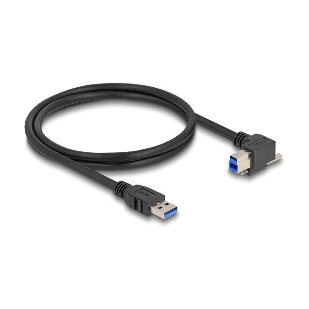 USB kabel DELOCK 80484 (USB-A na USB-B, 5 Gbps, 90° kutni s vijkom, 1 m)-1
