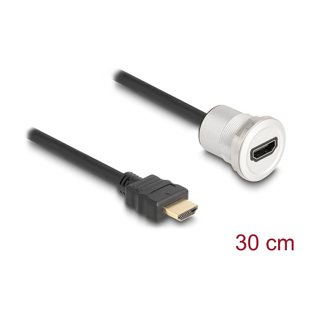 HDMI ugradbeni adapter DELOCK 88180 (8K 60Hz, 30cm, aluminijsko kućište)-1
