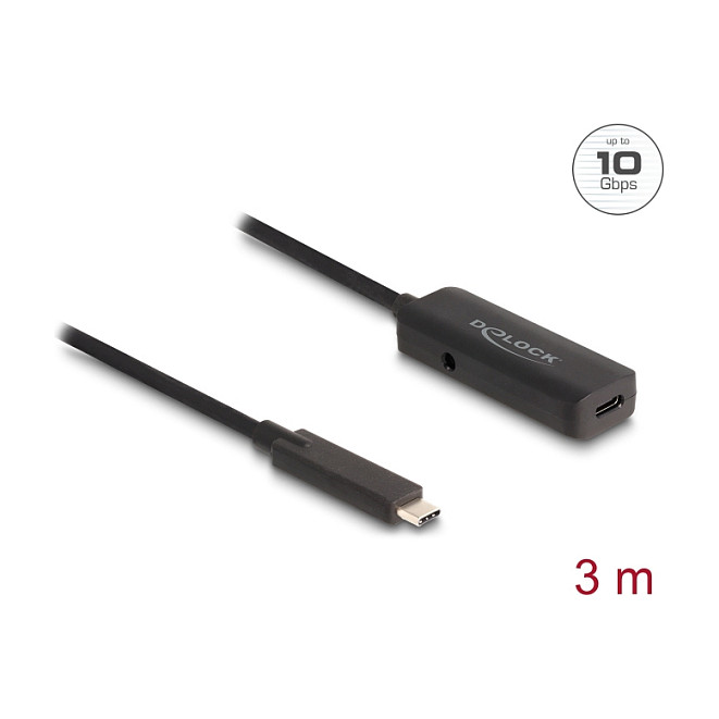 Aktivni USB-C produžni kabel DELOCK 80027 (3m, 10 Gbps, USB 3.2 Gen 2, PD 60W)-1