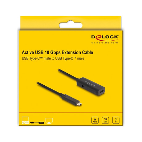Aktivni USB-C produžni kabel DELOCK 80027 (3m, 10 Gbps, USB 3.2 Gen 2, PD 60W)-3