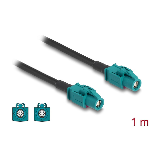 HSD Kabel DELOCK 89468 (HSD Z ženski na HSD Z ženski, 1 m, 100 Ohm)-1