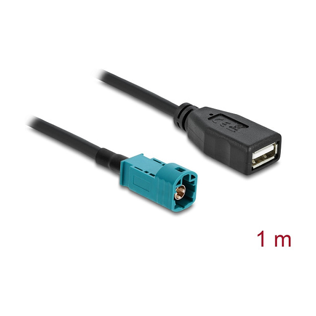 HSD kabel DELOCK HSD Z na USB 2.0 A ženski (1 m, 100 Ohm, Automotive)-1