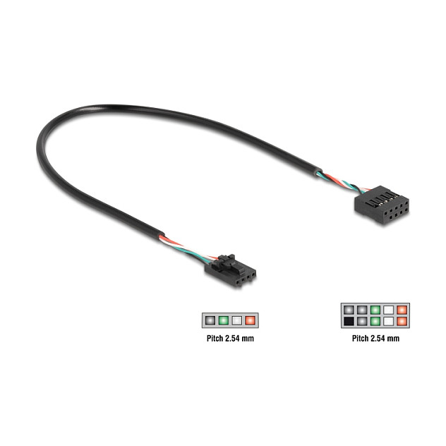 Interni USB kabel DELOCK 83025 (4-pinski na 10-pinski konektor, 30 cm)-0