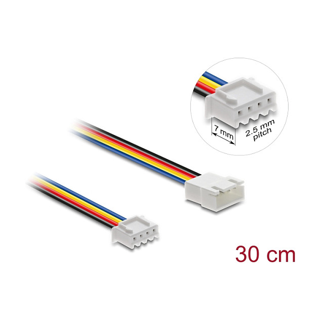 Produžni kabel za ventilator DELOCK 90868 (4-pinski PWM, 30 cm)-1