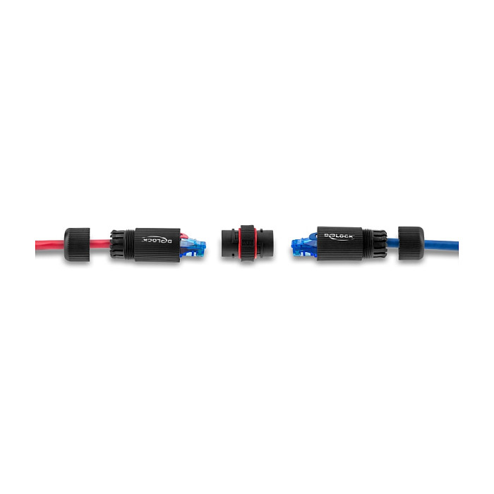 Spojnica za mrežni kabel DELOCK 90780 (RJ45 na RJ45, Cat.6, IP68, M16 navoj)-4