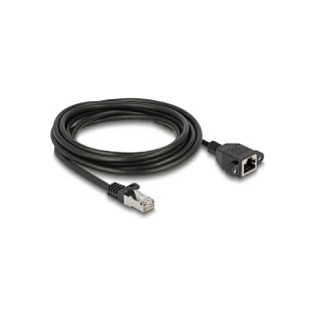 Mrežni produžni kabel DELOCK Cat.6A S/FTP (2m, plosnati, RJ45 M/Ž, LSZH)