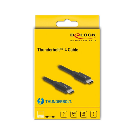 Kabel DELOCK Thunderbolt 4 (40 Gbps, PD 3.1 240W, 1m)-2