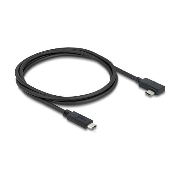 USB-C kabel DELOCK 81710 (USB4 40 Gbps, PD 3.1 240W, 8K@60Hz, kutni, 1 m)-0