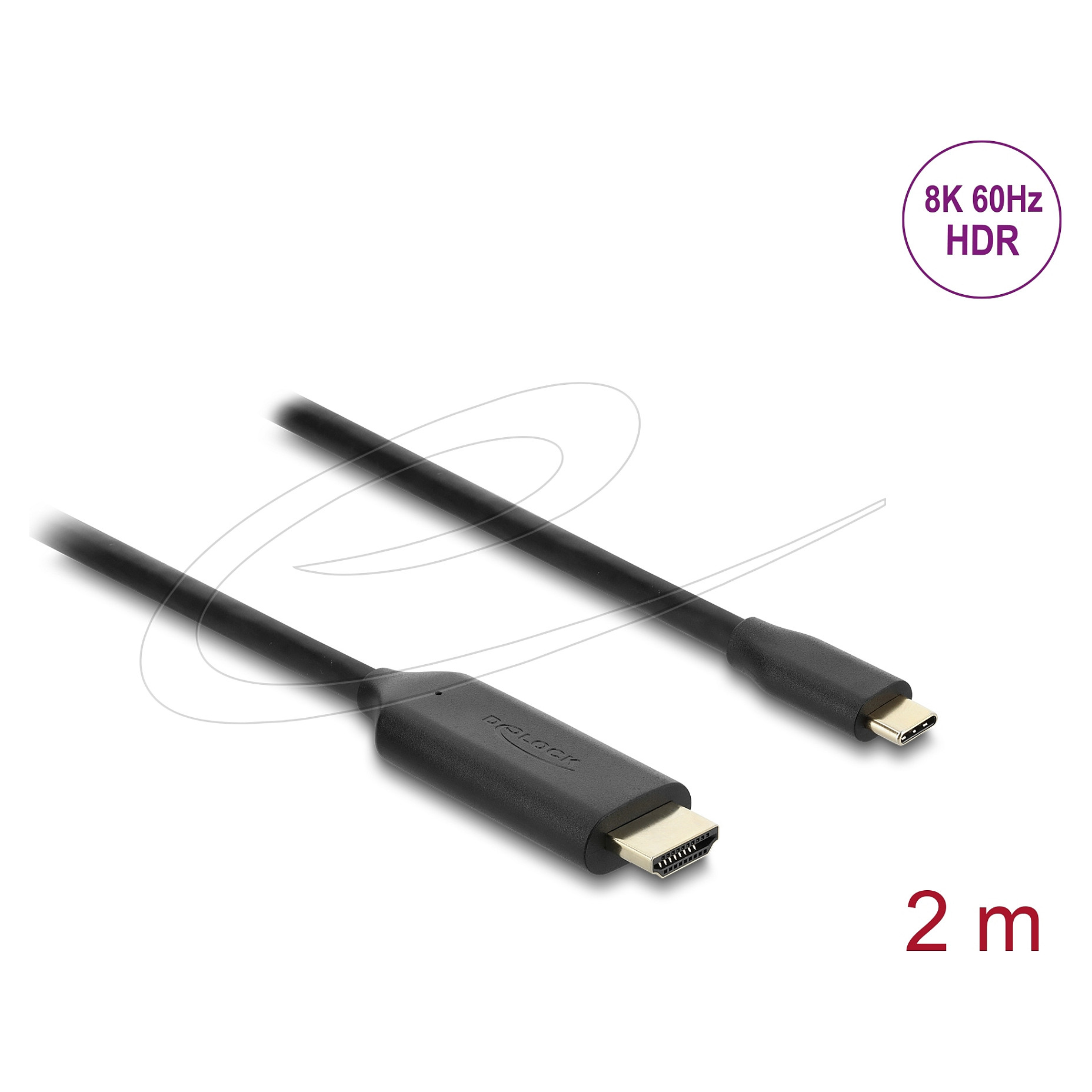 USB-C na HDMI kabel DELOCK 80599 (8K 60Hz, HDR, DP Alt Mode, 2m)-1