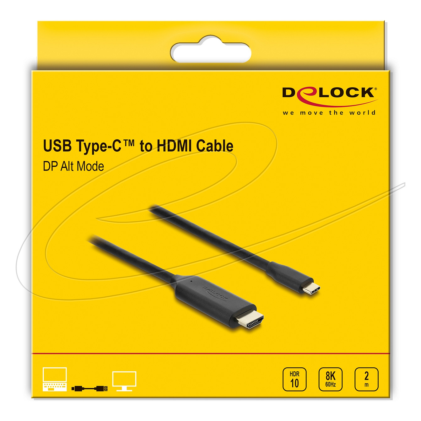 USB-C na HDMI kabel DELOCK 80599 (8K 60Hz, HDR, DP Alt Mode, 2m)-2