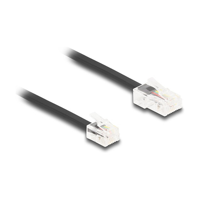 Telefonski kabel DELOCK RJ45 na RJ11, 1 m, crni-0