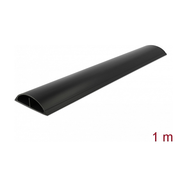 Kanalica za kablove DELOCK 20712 (89 x 21 mm, 1 m, samoljepljiva, crna)-1