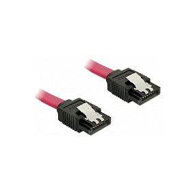 SATA kabel DELOCK 82678 (70 cm, 6 Gb/s, crveni, metalne kopče)