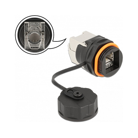 Spojnica za mrežni kabel DELOCK RJ45 Cat.6A LSA (IP68, vodootporna, oklopljena)