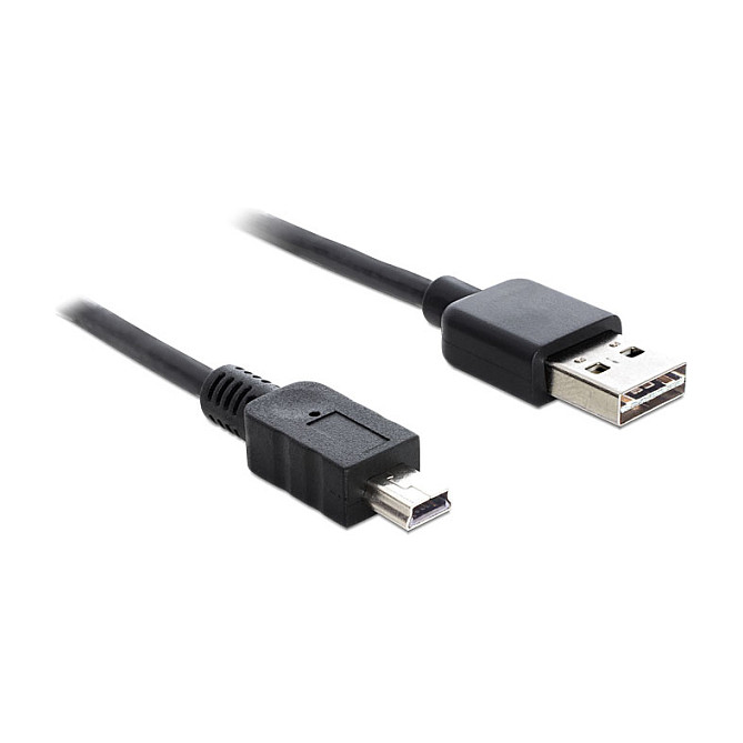 USB kabel DELOCK EASY-USB 2.0 A na Mini-B (3m, reverzibilni A konektor)-0