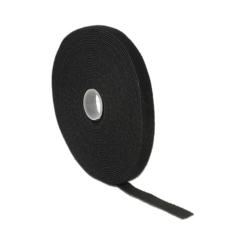 Čičak traka za kabele DELOCK (10 m x 13 mm, crna)