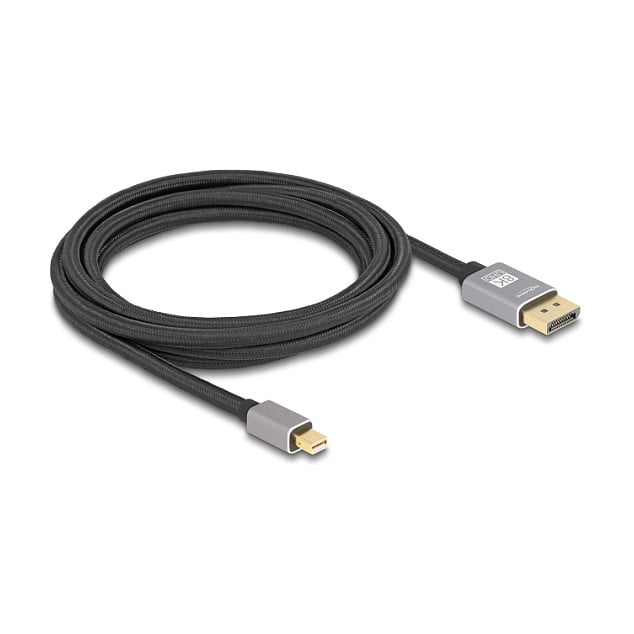 Kabel DELOCK Mini DisplayPort na DisplayPort 1.4 (8K 60Hz, 3m)