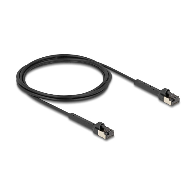 Mrežni kabel DELOCK Cat.8.1 S/FTP (2m, kutni konektor, 40 Gbps)