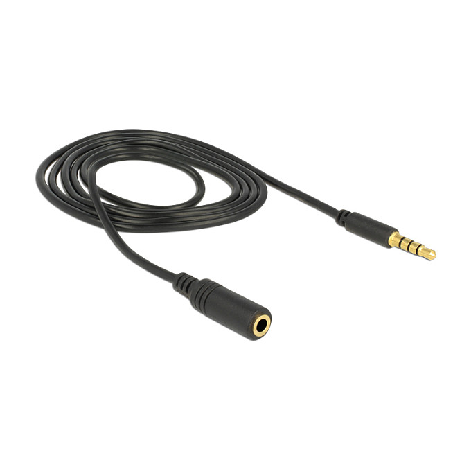 Audio produžni kabel DELOCK 84666 (3.5mm 4-pinski M/Ž, 1m)-1