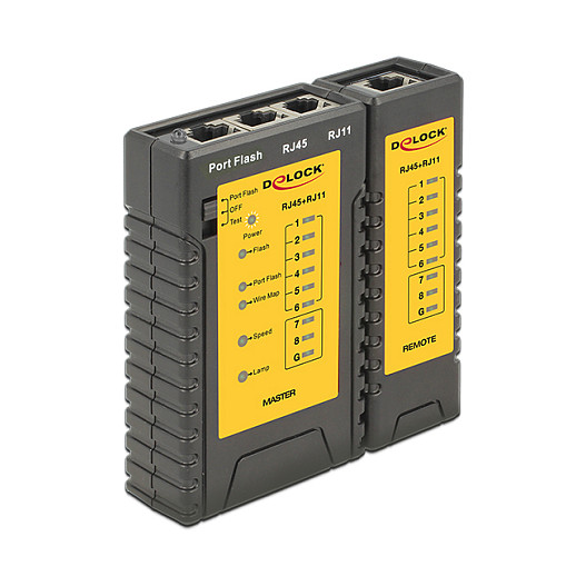 Tester mrežnih kabela DELOCK 86407 (RJ45 / RJ12, Portfinder)