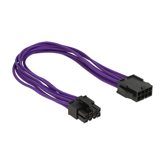 Produžni kabel za napajanje DELOCK 8-pin EPS (M) na 8-pin EPS (Ž) 30cm, ljubičasti-0