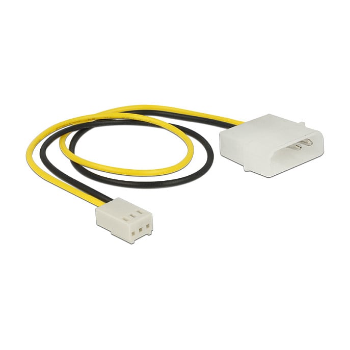 Kabel za napajanje DELOCK 83659 (2-pinski muški > 3-pinski ženski za ventilator, 30 cm)