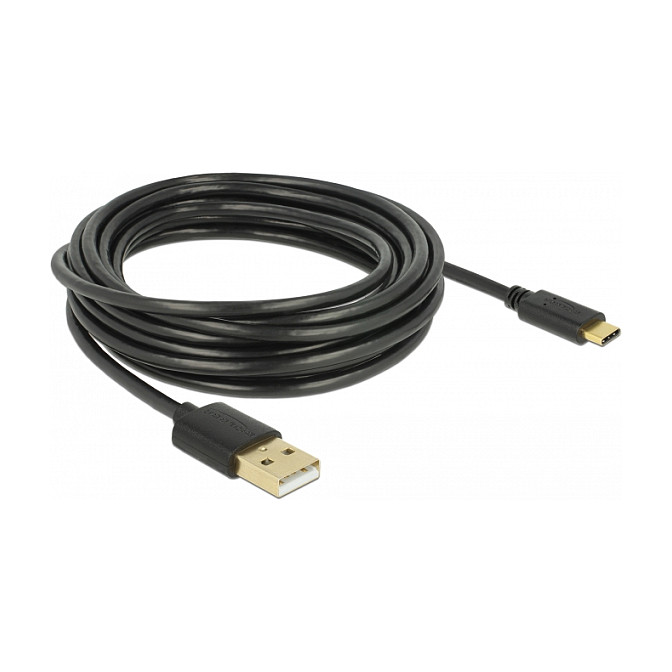 USB kabel DELOCK 2.0 A na USB-C (4m, 3A, 480 Mbps)