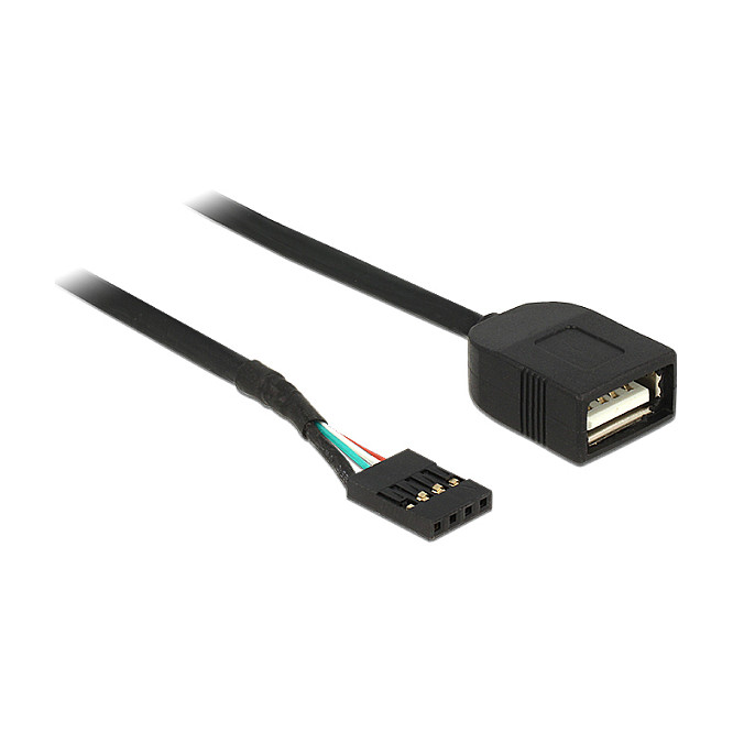 USB kabel DELOCK 83825 (Pin Header na USB-A ženski, 40 cm, za ugradnju)-0