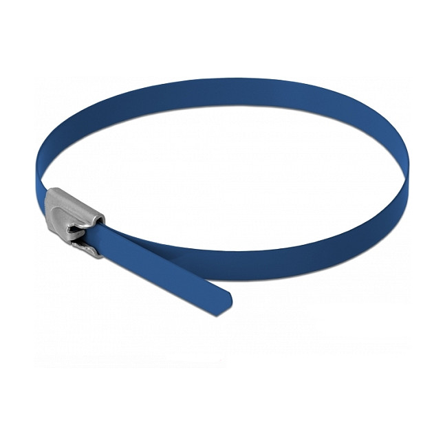 Vezice za kabele DELOCK Inox 200 x 4.6 mm plave (10 kom, do 45 kg)-0