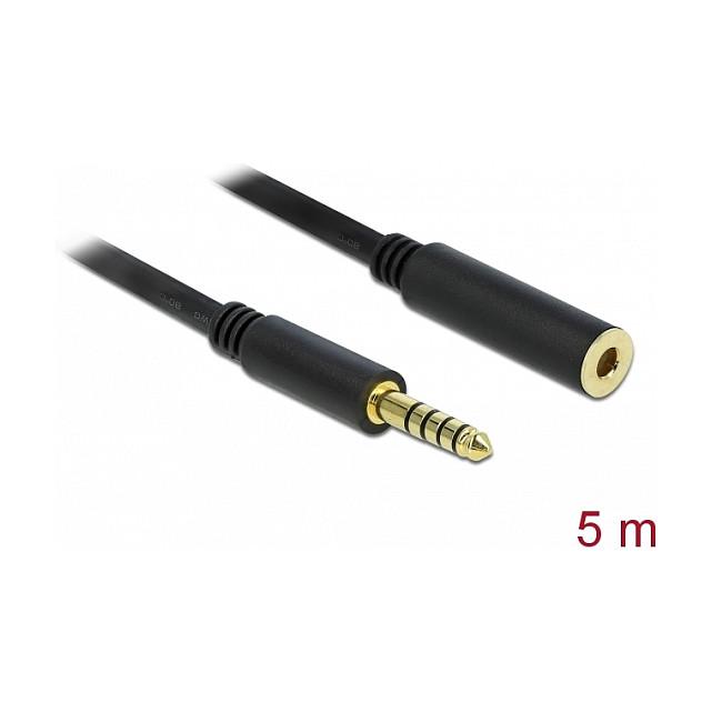 Audio produžni kabel DELOCK 4.4 mm 5-pin (M/Ž) 5m, balansirani-1