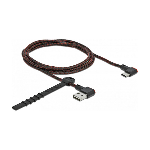 USB kabel DELOCK EASY-USB 2.0 A na USB-C kutni (1.5m, reverzibilni konektori)-0