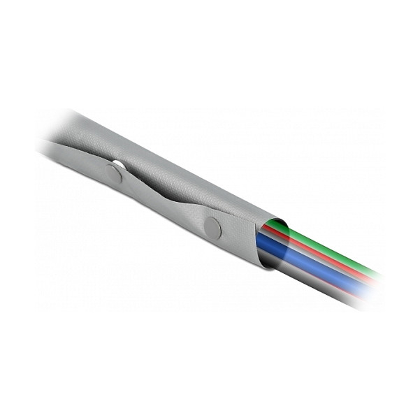 Bužir za kabele DELOCK 20726 (2 m, Ø 20 mm, otporan na toplinu) sivi / crni-2
