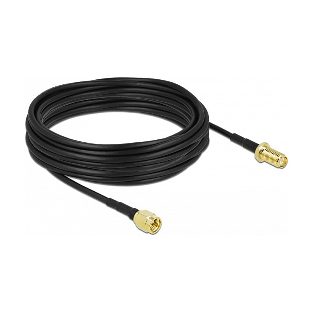 Antenski kabel DELOCK SMA na SMA (M/Ž) 10m LMR/CFD100 (niski gubici)-0