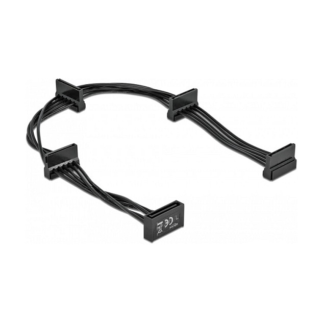 SATA kabel za napajanje DELOCK 60395 (15-pinski muški na 4x 15-pinski ženski, 40 cm)-0